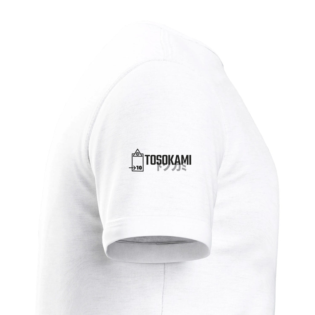 T-shirt blanc TOSOKAMI avec logo sur la manche