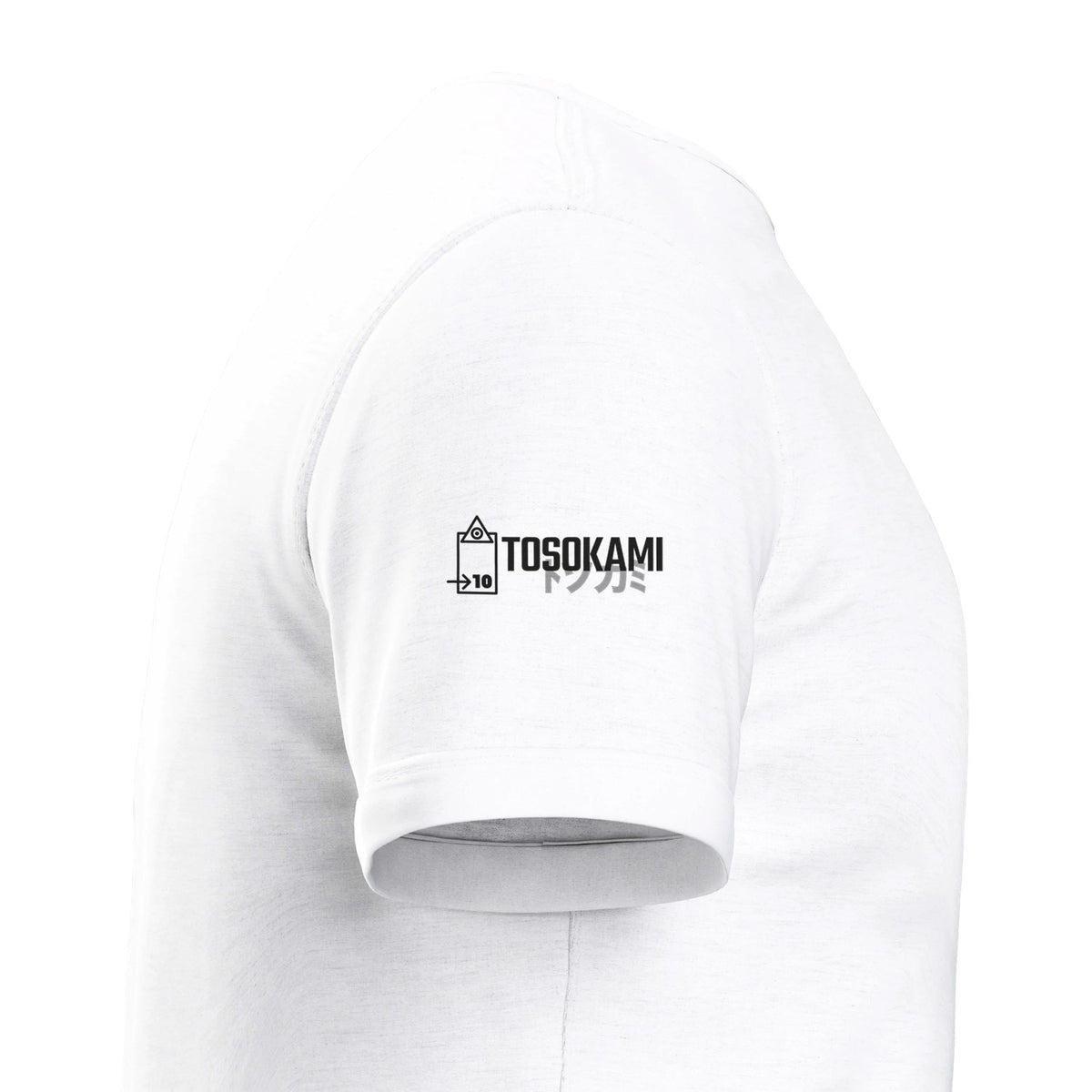 T-shirt blanc TOSOKAMI avec logo sur la manche