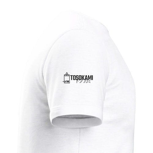 T-shirt blanc TOSOKAMI avec logo sur la manche